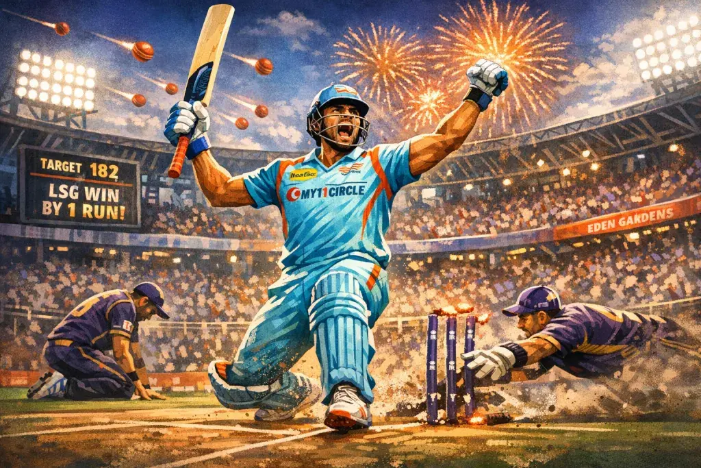 Mukul Choudhary Delivers a Stunning Knock to Seal Victory for LSG